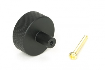 Matt Black Brompton Cabinet Knob - 38mm (No rose)