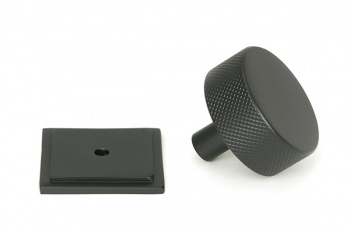 Matt Black Brompton Cabinet Knob - 38mm (Square)