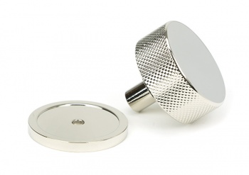 Polished Nickel Brompton Cabinet Knob - 38mm (Plain)