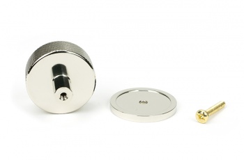 Polished Nickel Brompton Cabinet Knob - 38mm (Plain)