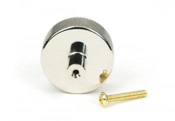 Polished Nickel Brompton Cabinet Knob - 38mm (No rose)