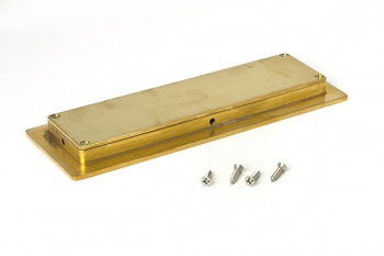 Polished Brass 175mm Plain Rectangular Pull