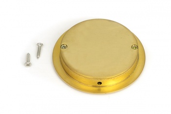 Polished Brass 75mm Art Deco Round Pull