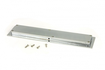 Polished Chrome 250mm Plain Rectangular Pull