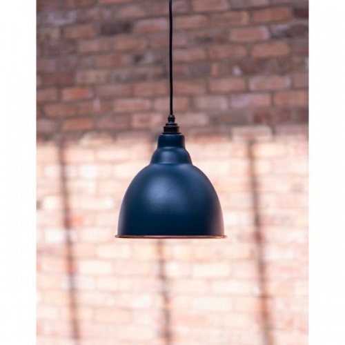 Hammered Copper Brindley Pendant in Dusk