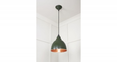 Hammered Copper Brindley Pendant in Heath