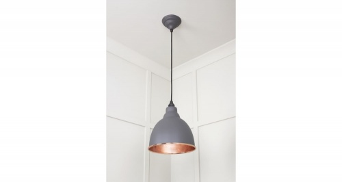 Smooth Copper Brindley Pendant in Bluff