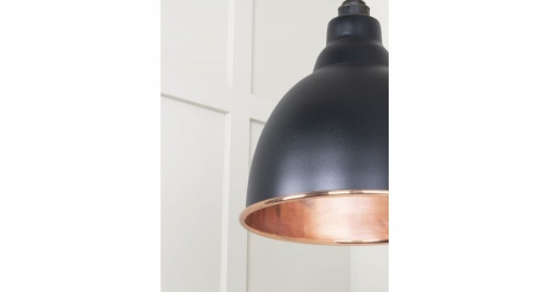 Smooth Copper Brindley Pendant in Elan Black