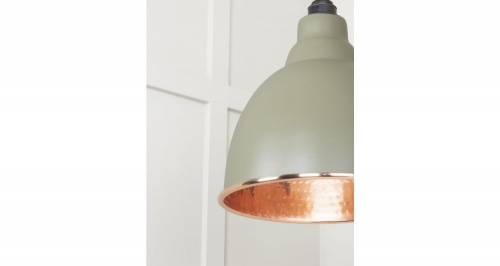 Hammered Copper Brindley Pendant in Tump