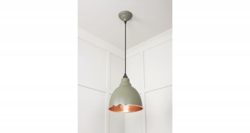 Hammered Copper Brindley Pendant in Tump