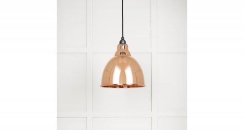 Hammered Copper Brindley Pendant