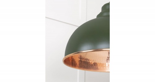 Hammered Copper Harborne Pendant in Heath