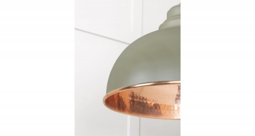 Hammered Copper Harborne Pendant in Tump