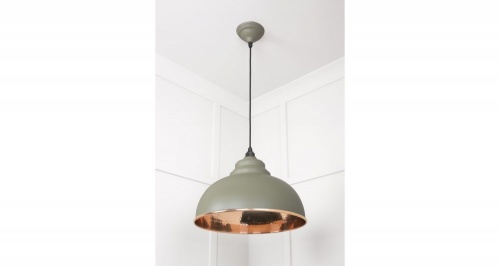 Hammered Copper Harborne Pendant in Tump