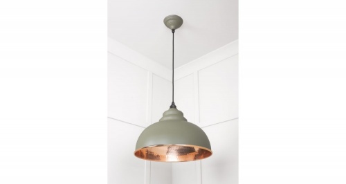 Hammered Copper Harborne Pendant in Tump