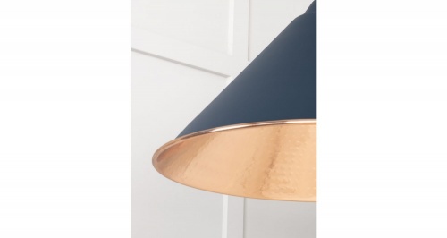 Hammered Copper Hockley Pendant in Dusk