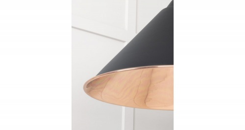 Smooth Copper Hockley Pendant in Elan Black