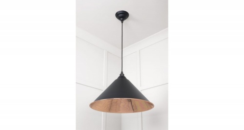 Smooth Copper Hockley Pendant in Elan Black