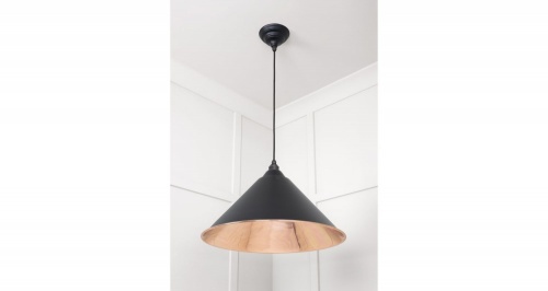 Smooth Copper Hockley Pendant in Elan Black