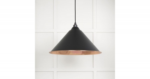 Smooth Copper Hockley Pendant in Elan Black