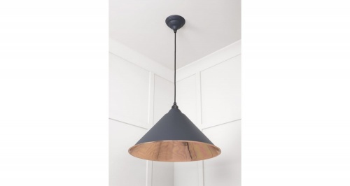 Smooth Copper Hockley Pendant in Heath