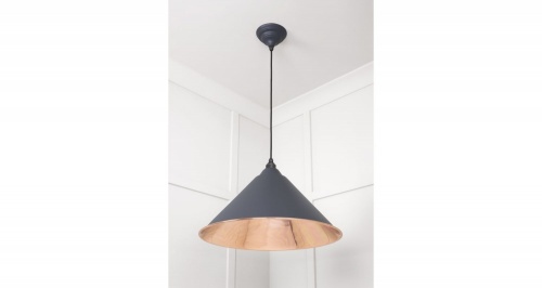 Smooth Copper Hockley Pendant in Heath