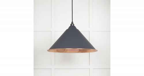 Smooth Copper Hockley Pendant in Heath