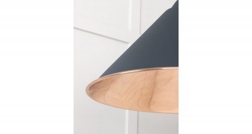 Smooth Copper Hockley Pendant in Soot