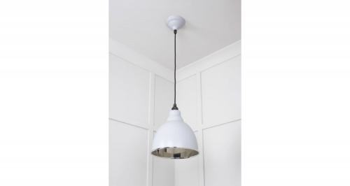 Smooth Nickel Brindley Pendant in Birch