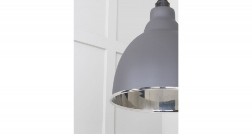 Smooth Nickel Brindley Pendant in Bluff