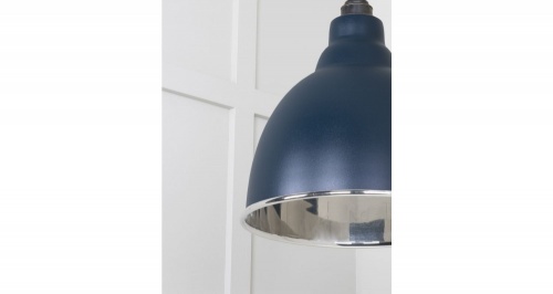 Smooth Nickel Brindley Pendant in Dusk