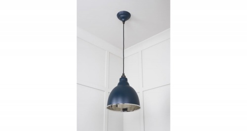 Smooth Nickel Brindley Pendant in Dusk