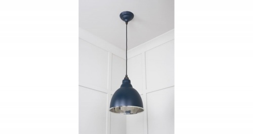 Smooth Nickel Brindley Pendant in Dusk