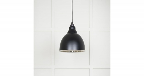 Smooth Nickel Brindley Pendant in Elan Black