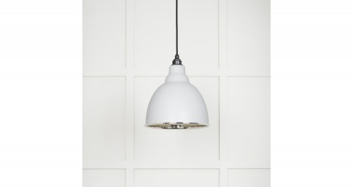 Smooth Nickel Brindley Pendant in Flock