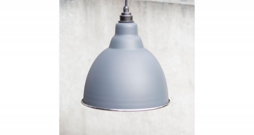 Smooth Nickel Brindley Pendant in Slate