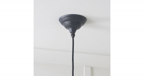 Smooth Nickel Brindley Pendant in Slate