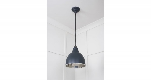 Smooth Nickel Brindley Pendant in Soot