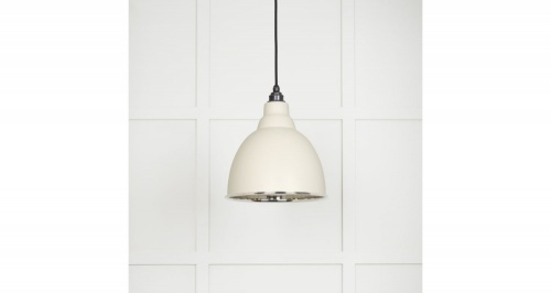 Smooth Nickel Brindley Pendant in Teasel