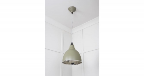 Smooth Nickel Brindley Pendant in Tump