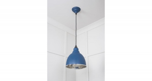 Smooth Nickel Brindley Pendant in Upstream