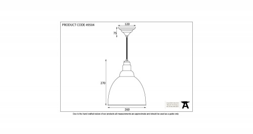 Smooth Nickel Brindley Pendant