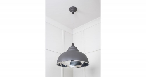 Smooth Nickel Harborne Pendant in Bluff