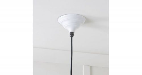 Smooth Nickel Harborne Pendant in Flock