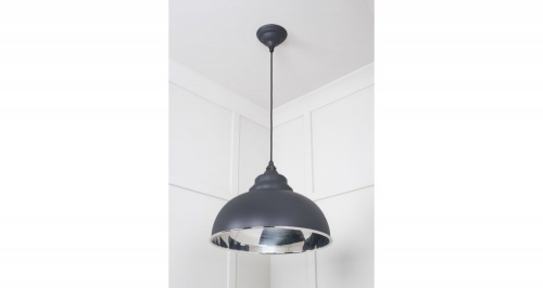 Smooth Nickel Harborne Pendant in Slate