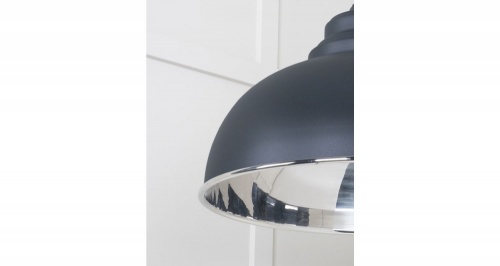 Smooth Nickel Harborne Pendant in Soot