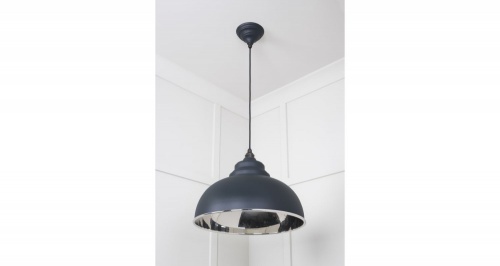 Smooth Nickel Harborne Pendant in Soot