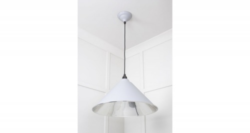 Smooth Nickel Hockley Pendant in Birch