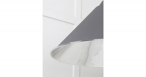 Smooth Nickel Hockley Pendant in Bluff