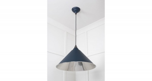 Smooth Nickel Hockley Pendant in Dusk